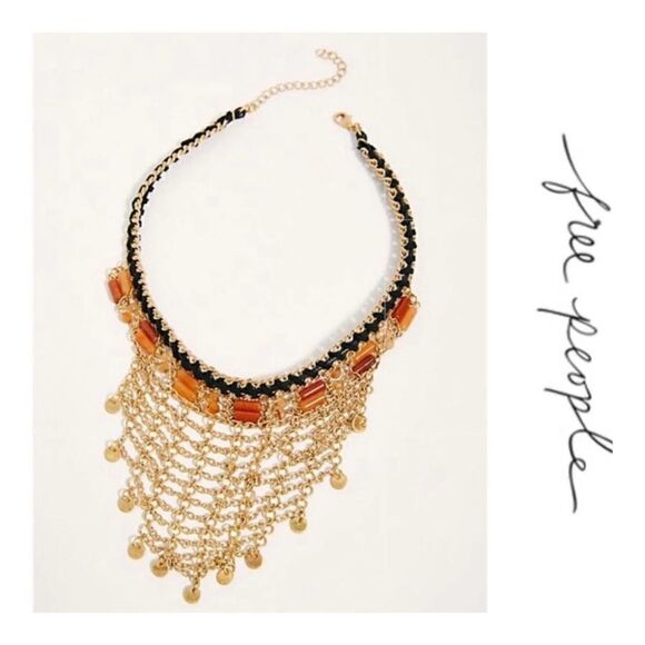 Free People Valentina Collar Statement Necklace New